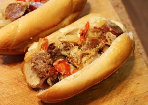 Easy sausage sandwich will make you a star ! ©2014 Deborah Kaplan