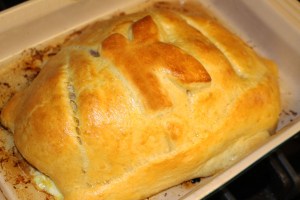 Wellington fresh from oven.